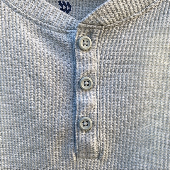 Waffle Knit Henley Athletic Top - Picture 3 of 5